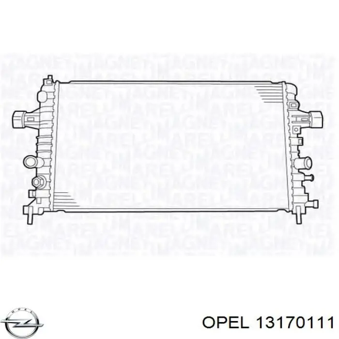 Радіатор основний Opel 13170111 ціна, від 86.95 USD