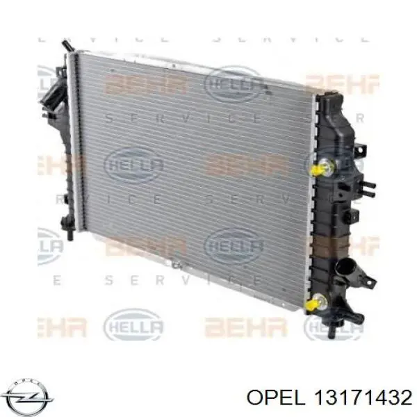 Купити 13171432 Opel Радіатор двигуна