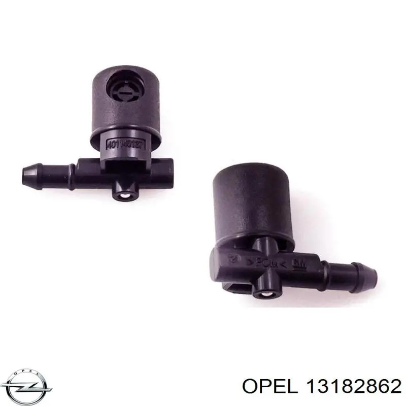 13182862 Opel Форсунка омивача скла лобового, права