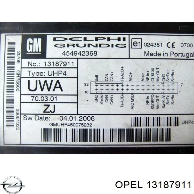 13187911 Opel 