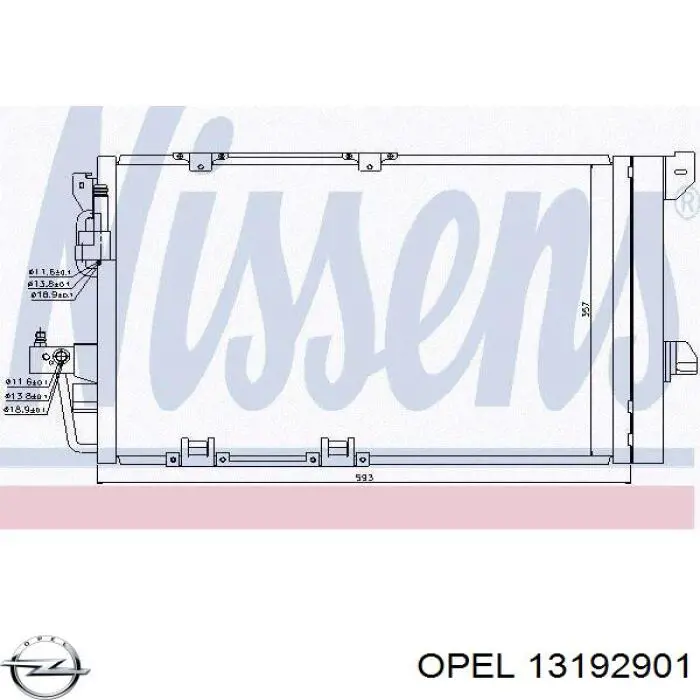 13192901 Opel Конденсатор