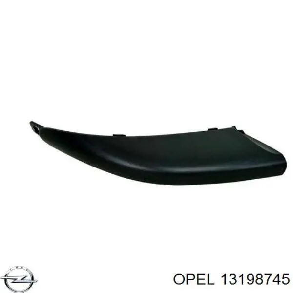 13198745 Opel заглушка/ решітка протитуманних фар бампера переднього, права