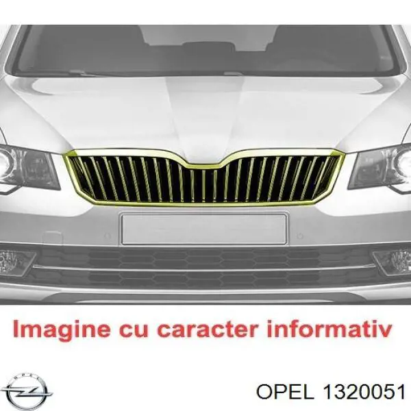 Купити 1320051 Opel Захисна решітка радіатора