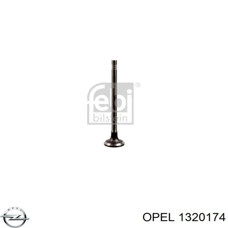 13312285 Opel Клапан впускний