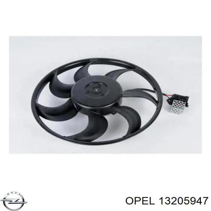 Вентилятор радіатора Opel 13205947 ціна, від 65.43 USD