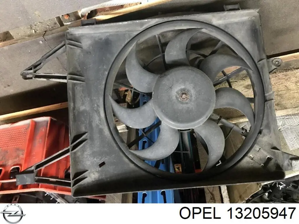13205947 Opel електровентилятор охолодження в зборі (двигун + крильчатка)