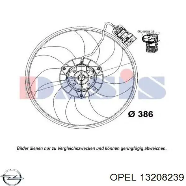 Вентилятор радіатора AVA OL7671 ціна, від 136.60 USD