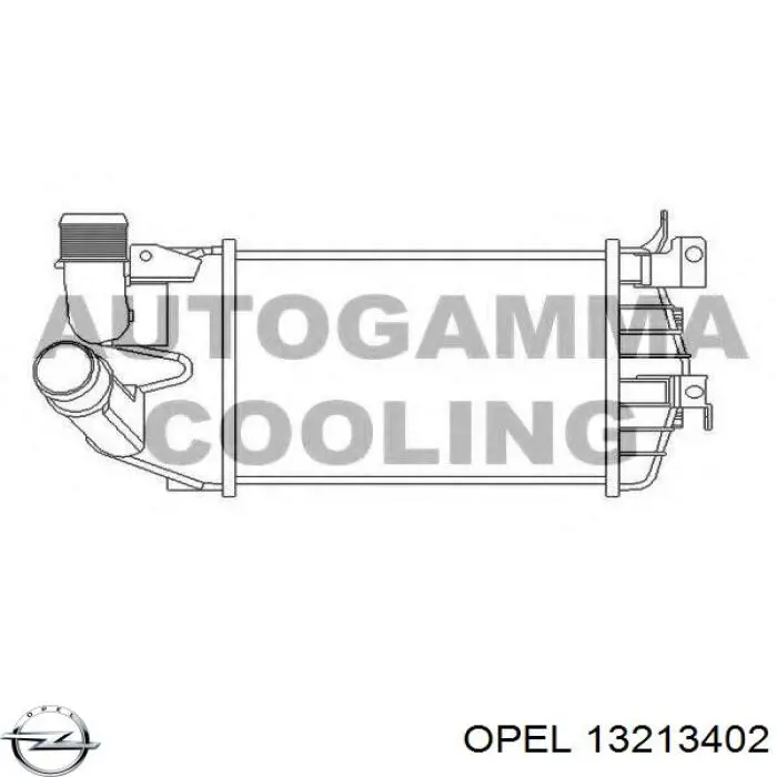 Інтеркулер 13213402 Opel