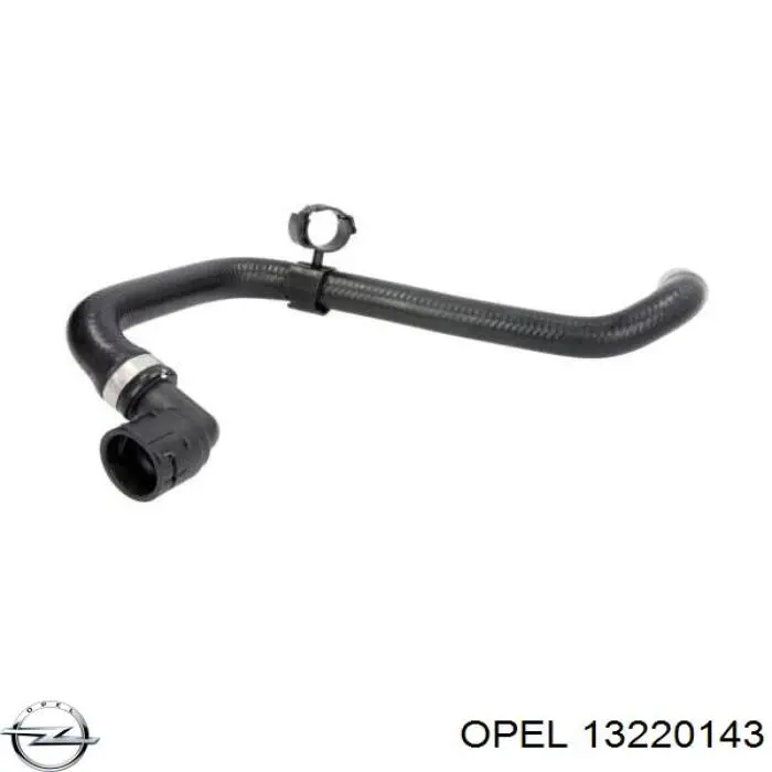 13220143 Opel Шланг радіатора опалювача/пічки, обратка