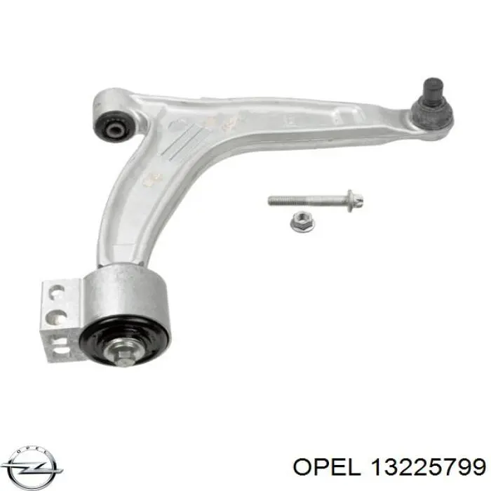 13225799 Opel Важіль передньої підвіски нижній, правий
