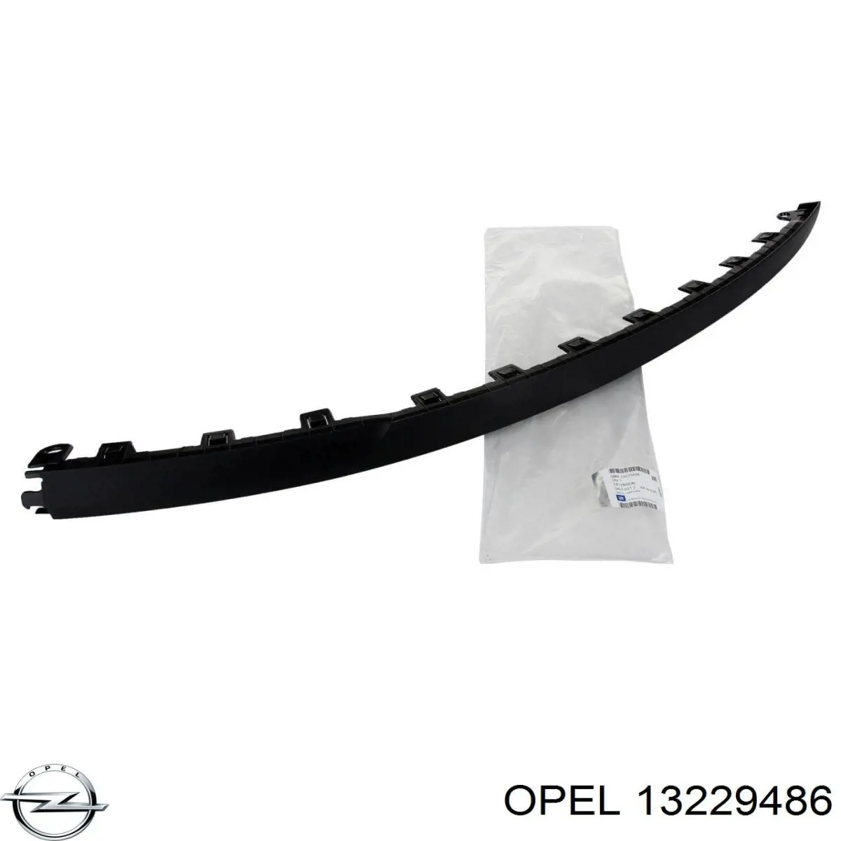 13229486 Opel Спойлер переднього бампера, лівий
