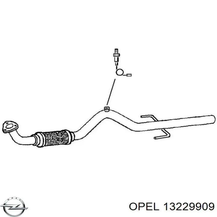 Труба приймальна (штани) глушника, передня Opel Signum (Опель Сігнум)