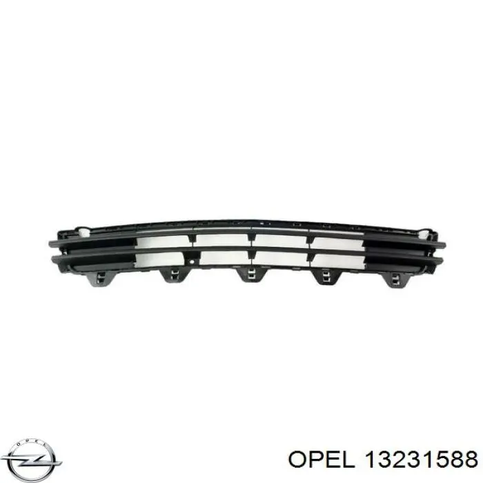 13231588 Opel Решітка переднього бампера, центральна