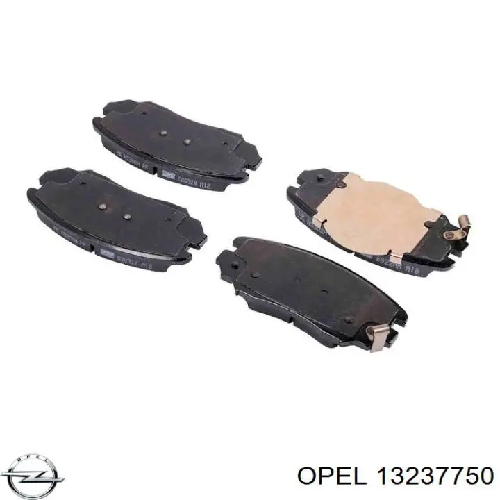 13237750 Opel колодки гальмівні передні, дискові