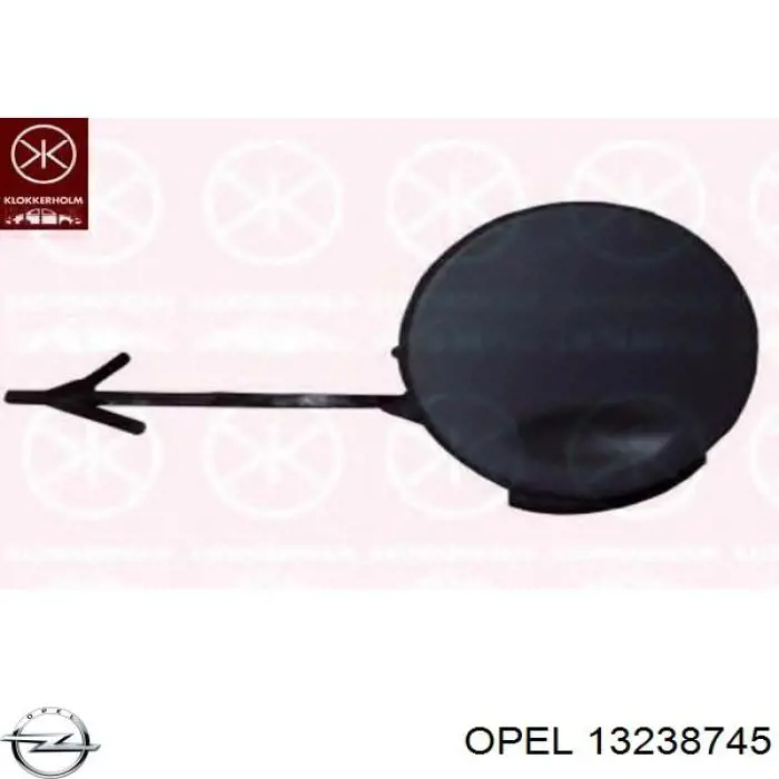 Заглушка бампера буксирувального гака, задня Opel 13238745 ціна, від 13.70 USD