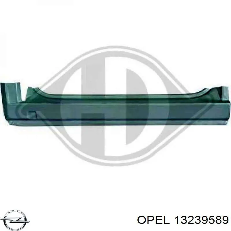 Поріг зовнішній правий Opel Zafira B (A05) (Опель Зафіра)
