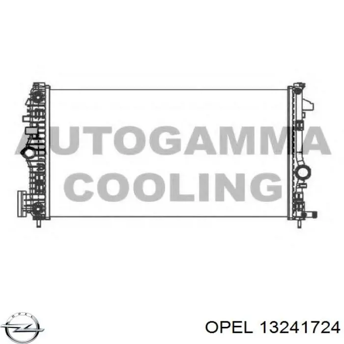Купити 13241724 Opel Радіатор двигуна