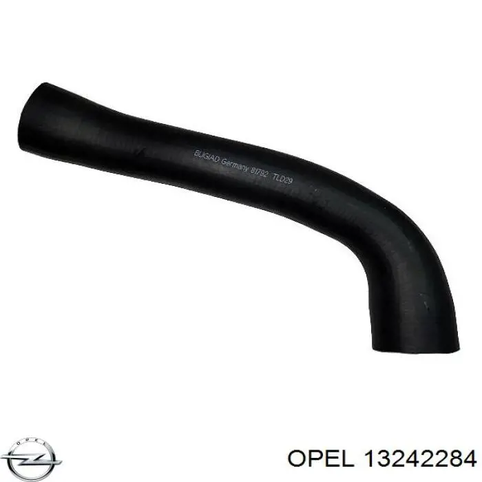 Патрубок повітряний, вихід з турбіни (наддув) Opel 13242284 ціна, від 21.39 USD