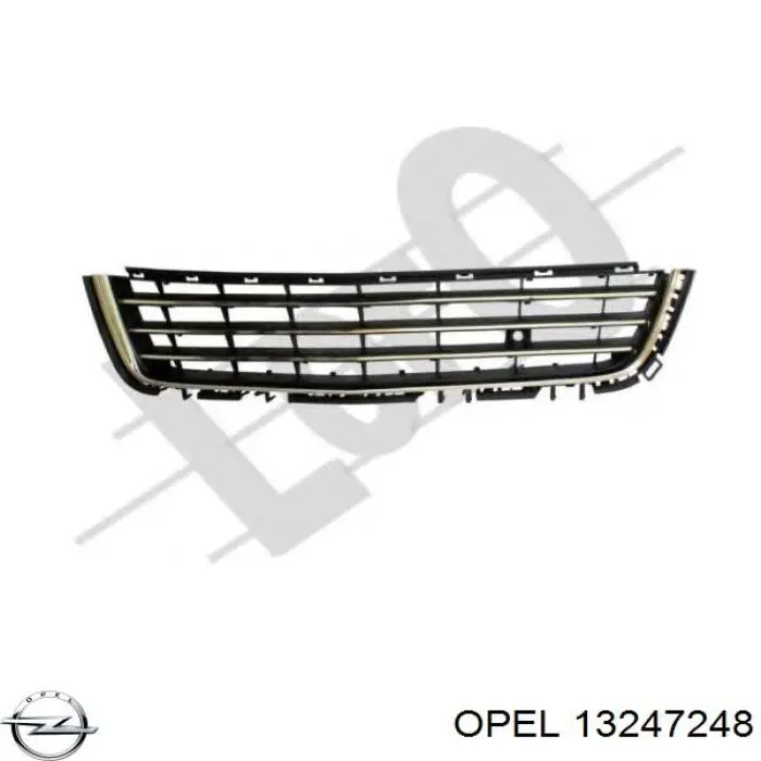 Купити 13247248 Opel Решітка переднього бампера