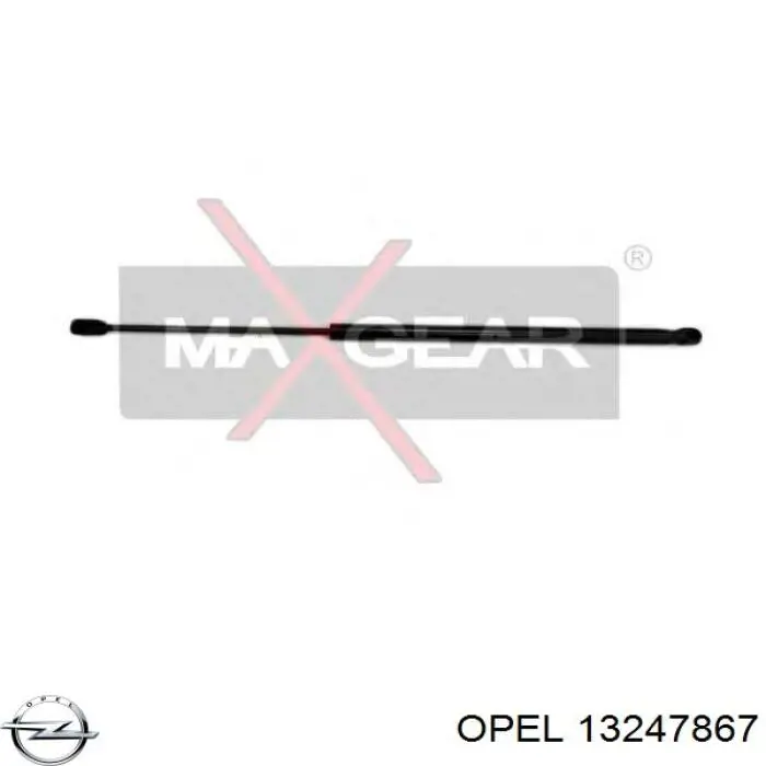 Амортизатор двері задньої Opel 13247867 ціна, від 9.74 USD