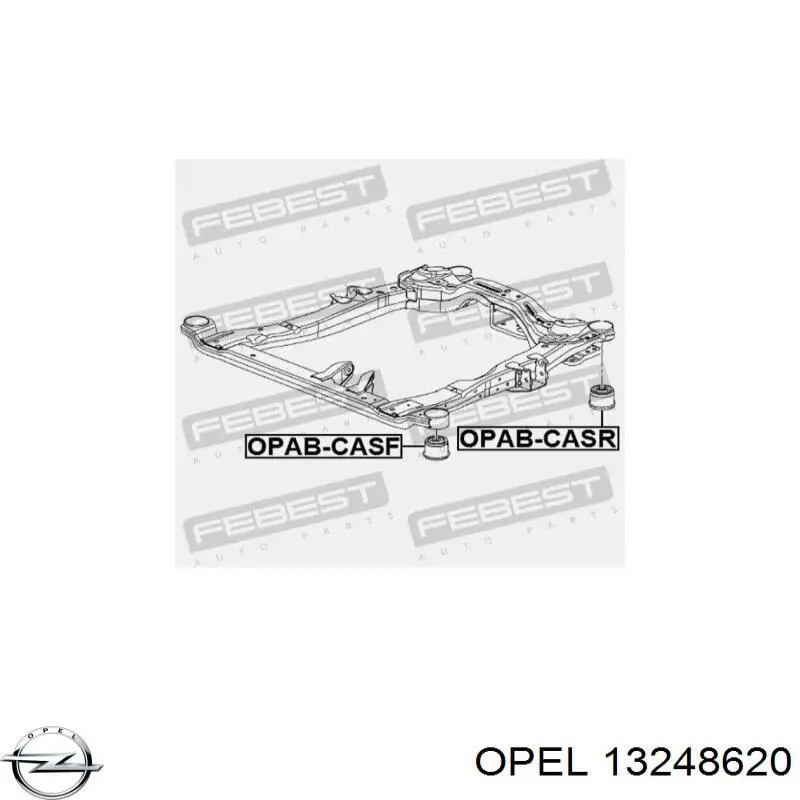 13248620 Opel сайлентблок передній балки/підрамника
