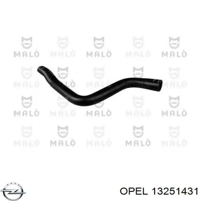 Шланг/патрубок радіатора охолодження, верхній Opel 13251431 ціна, від 12.34 USD
