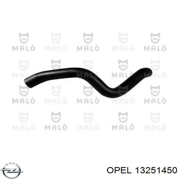 13251450 Opel Патрубок системи охолодження