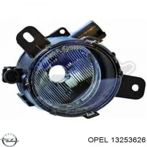 Права протитуманні фари Opel 13253626 ціна, від 49.60 USD