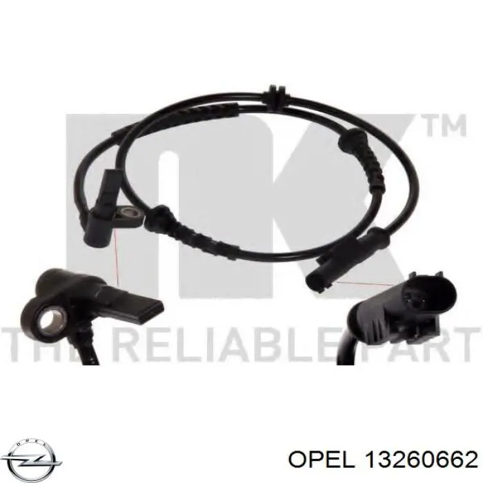 Купити 13260662 Opel Датчик АБС (ABS) передній