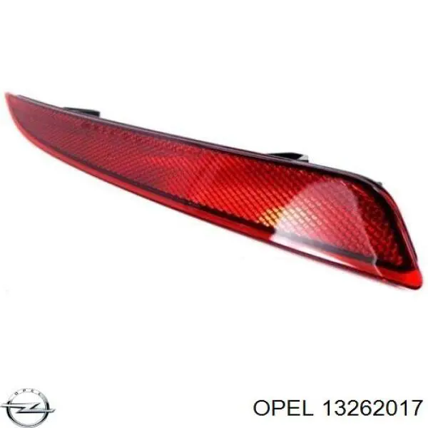 13262017 Opel Лівий відбивач заднього бампера