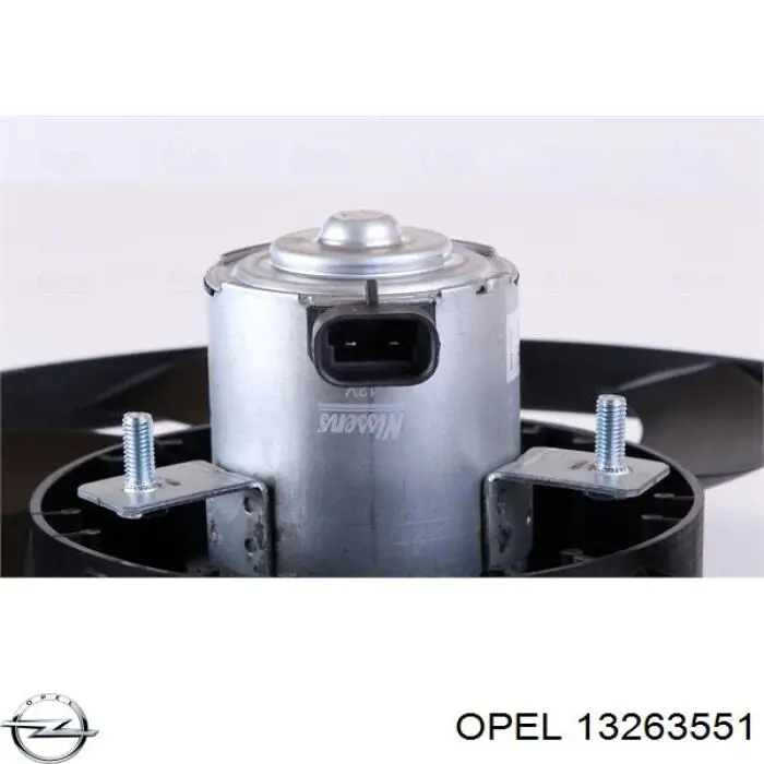 13263551 Opel електровентилятор охолодження в зборі (двигун + крильчатка)