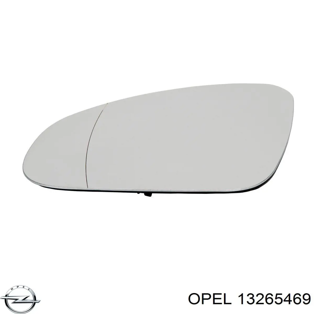 13265469 Opel дзеркальний елемент дзеркала заднього виду, лівого