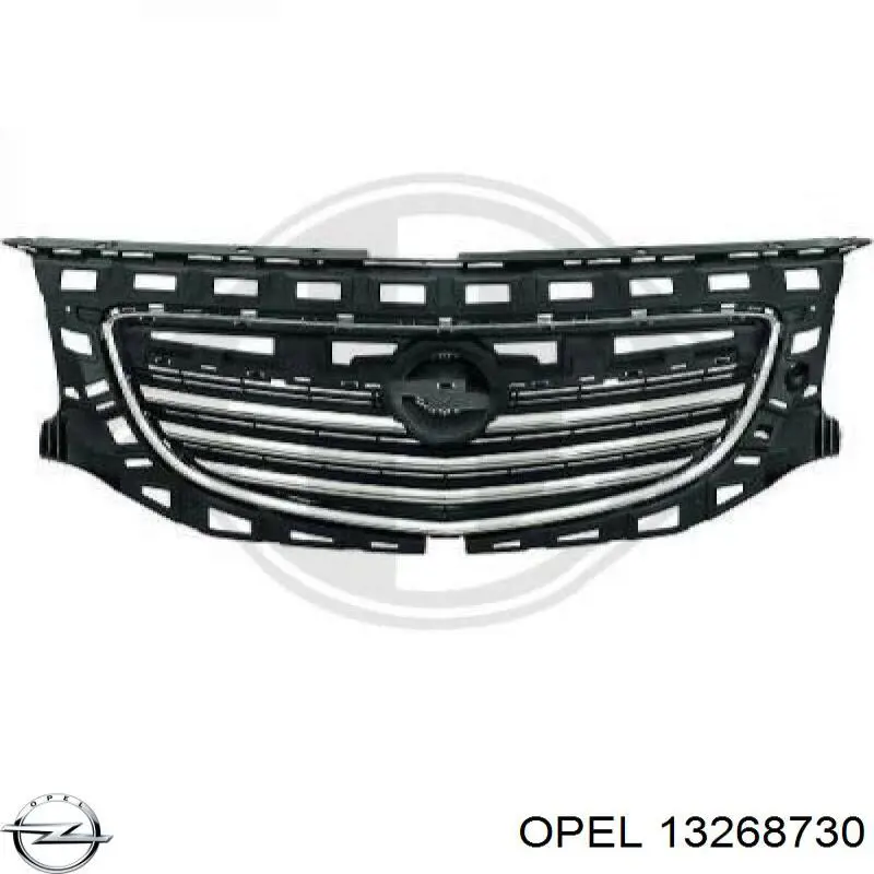 Решітка радіатора 13268730 Opel