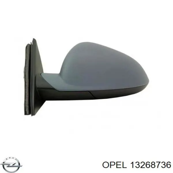 13268736 Opel Дзеркало заднього виду, ліве
