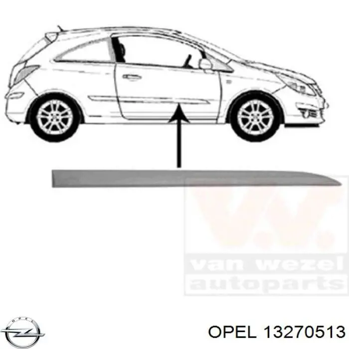 13270513 Opel емблема кришки багажника, фірмовий значок