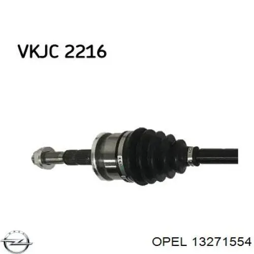 374489 Opel Привід передній правий