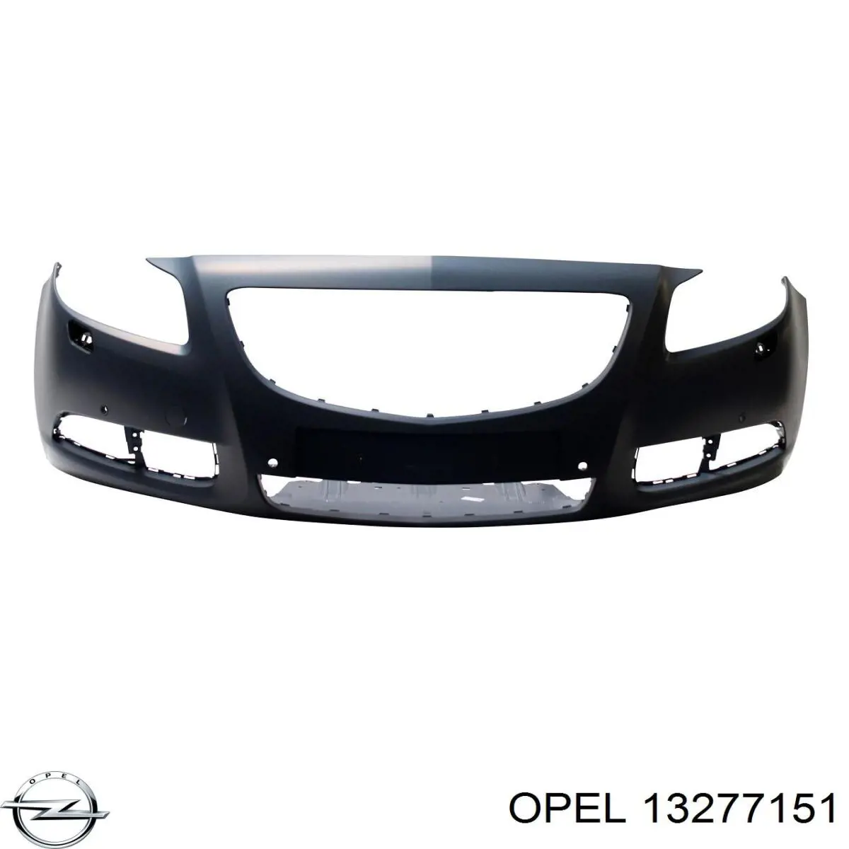 13277151 Opel Бампер передний (Омыватель фар, Парктроник)