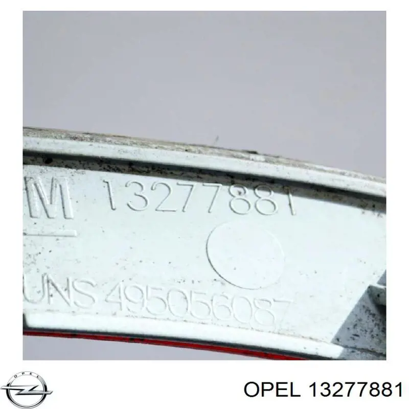 Купити 13277881 Opel Лівий відбивач заднього бампера