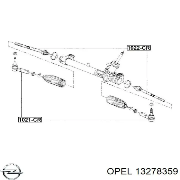 Наконечник рульовий Opel 13278359 ціна, від 12.92 USD