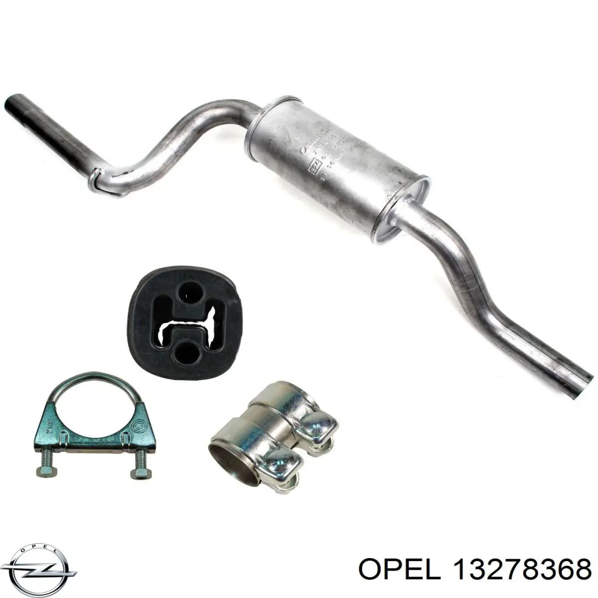 Купити 13278368 Opel Хомут кріплення глушника передній