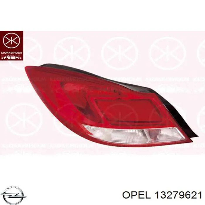 Ліхтар задній лівий Opel 13279621 ціна, від 61.96 USD