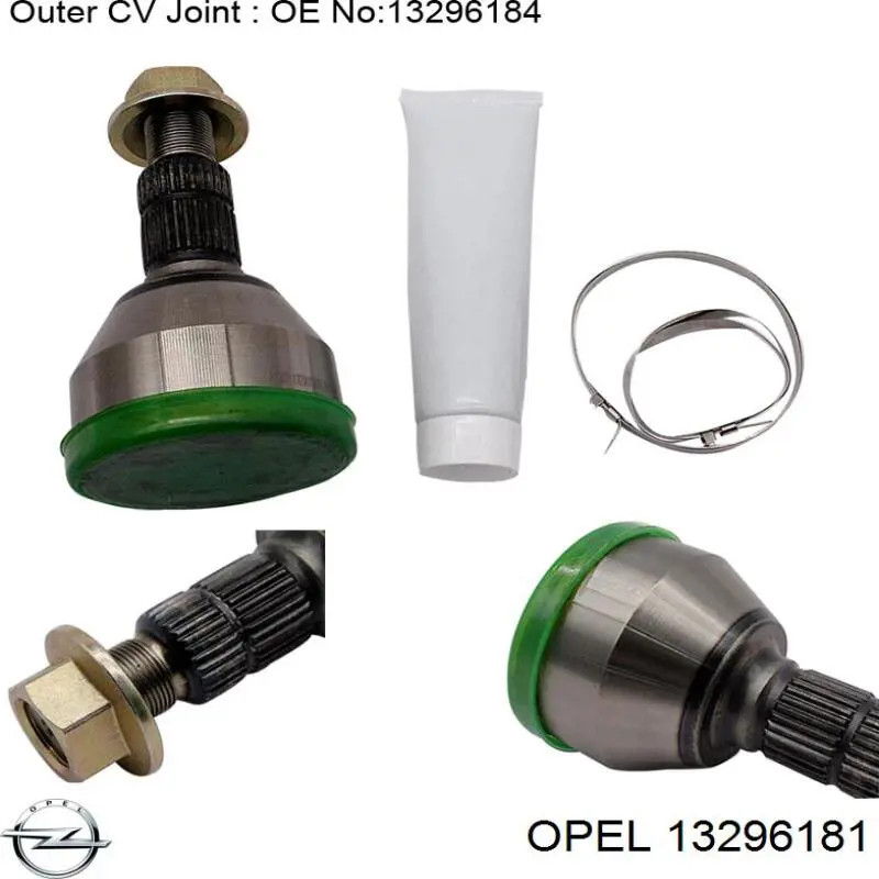 Граната колісна Opel 13296181 ціна, від 30.58 USD