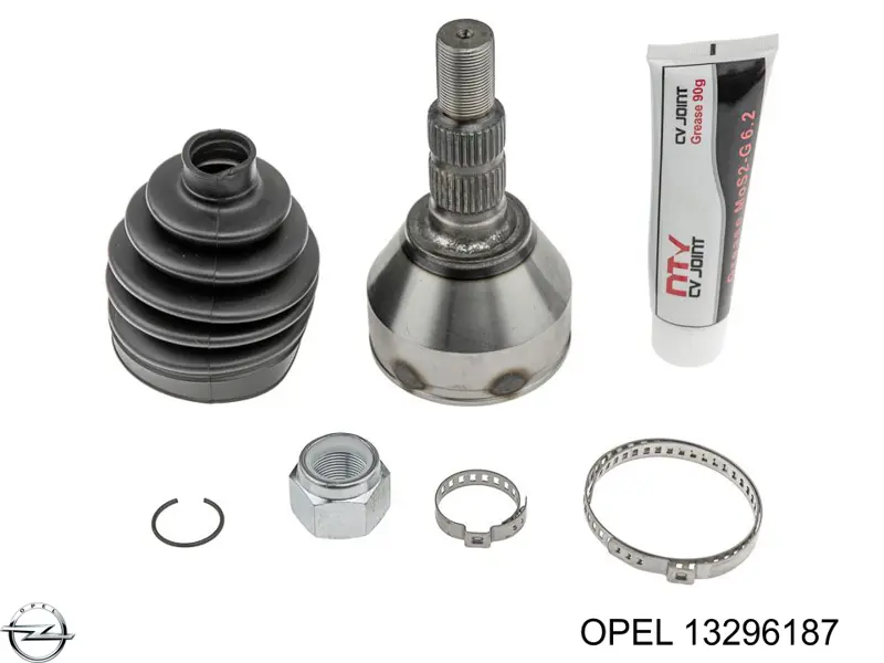 Граната колісна Opel 13296187 ціна, від 36.94 USD