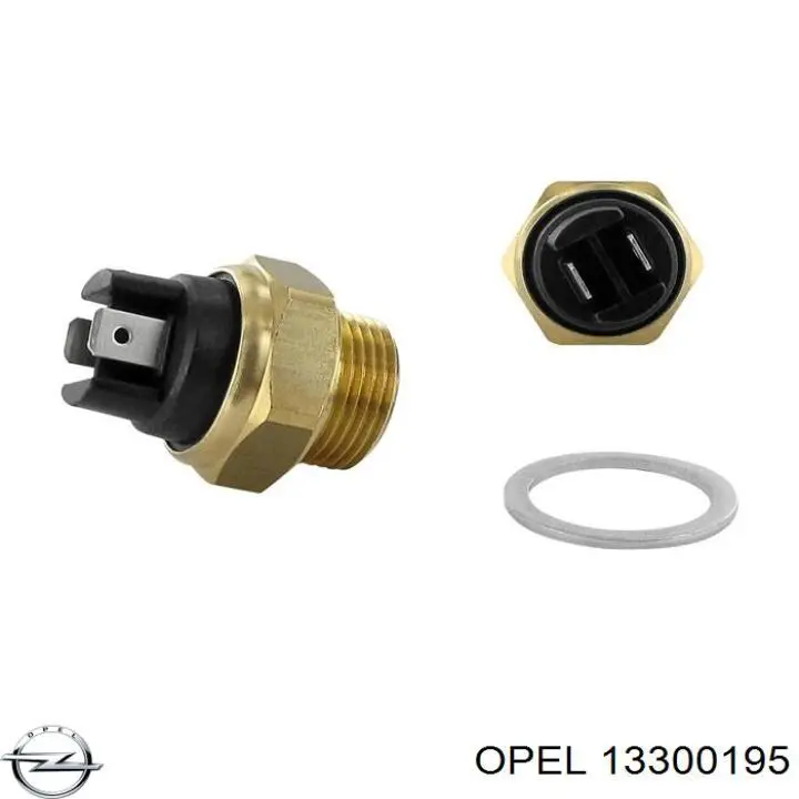 13300195 Opel електровентилятор охолодження в зборі (двигун + крильчатка, правий)