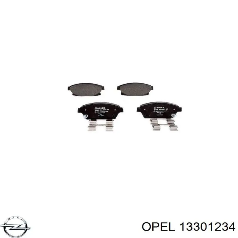 Гальмівні колодки Opel 13301234 ціна, від 25.15 USD