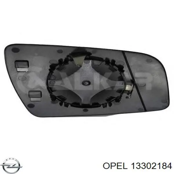 13302184 Opel дзеркальний елемент дзеркала заднього виду, правого