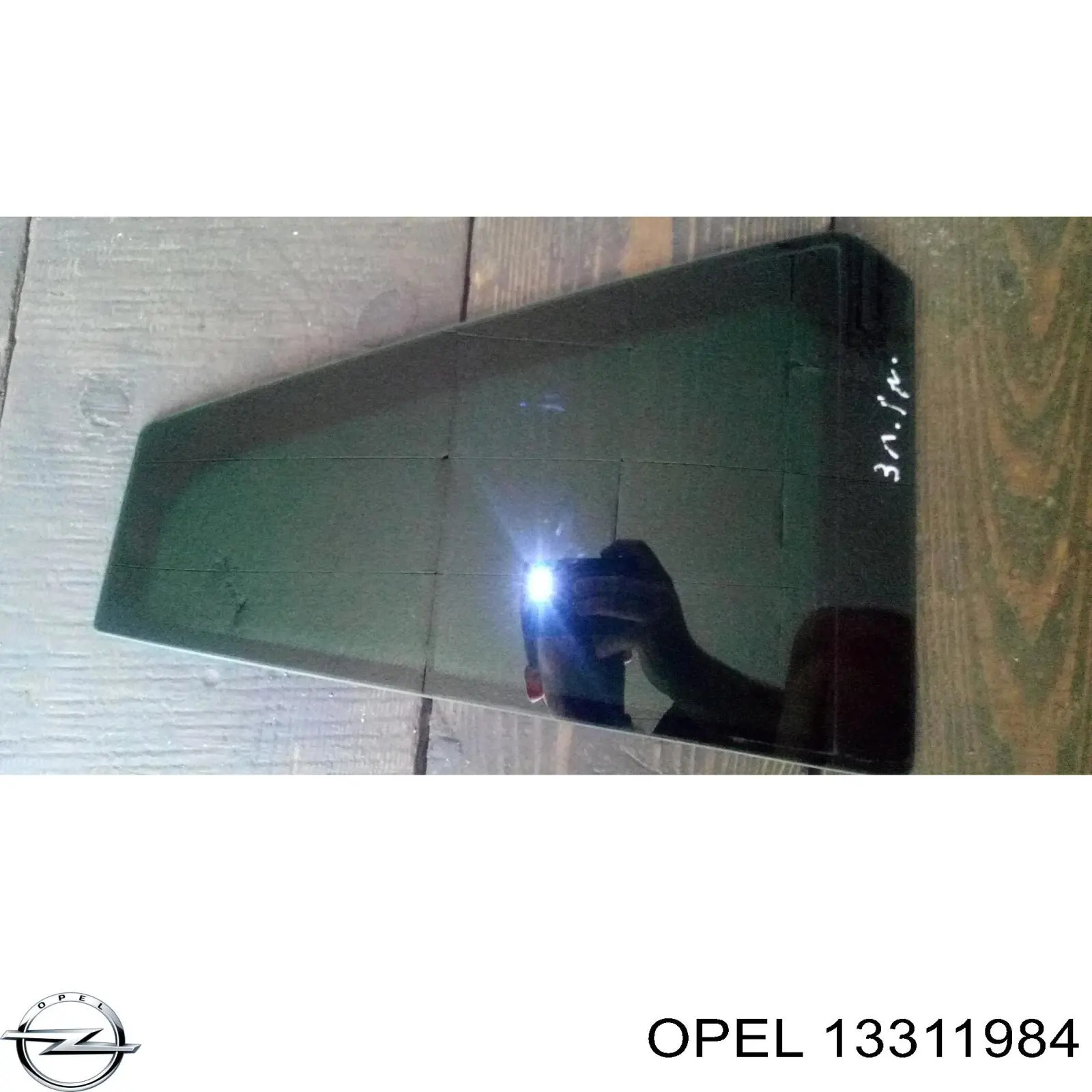 5161511 Opel Скло задніх дверей, лівих