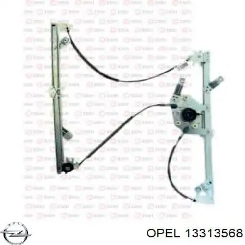 Склопідйомник передньої лівої двері 0140338 Opel