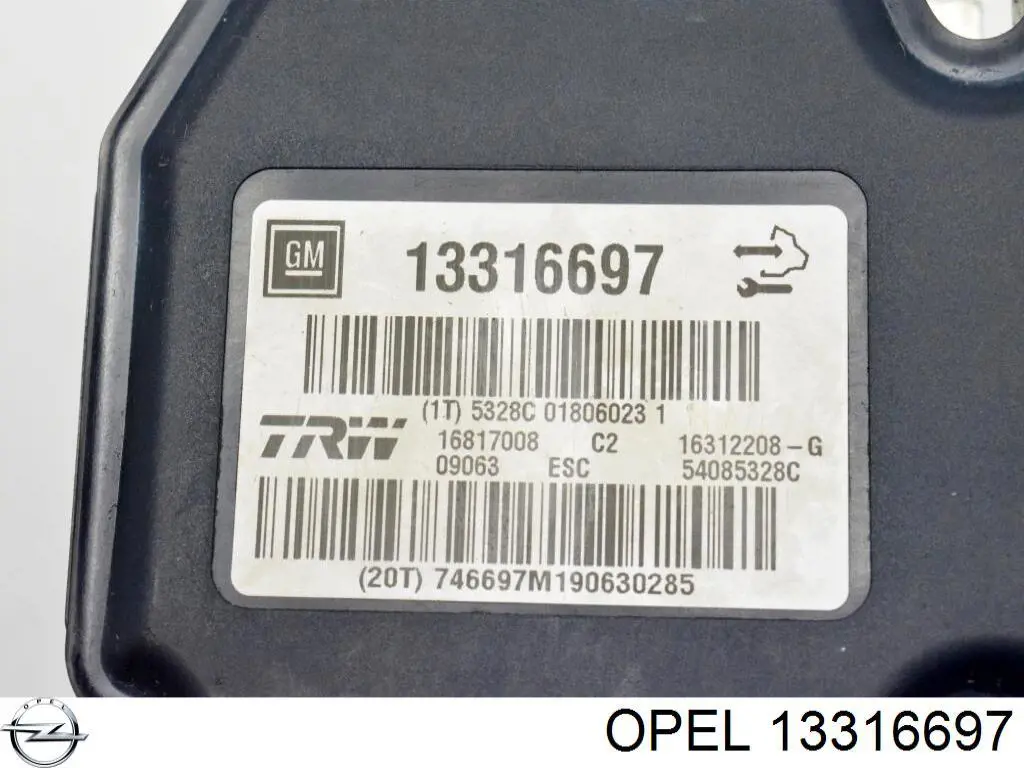 Блок АБС гідравлічний Opel 13316697 ціна, від 19.71 USD
