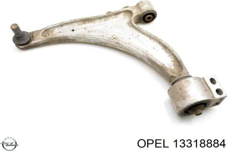 13318884 Opel важіль передньої підвіски нижній, лівий